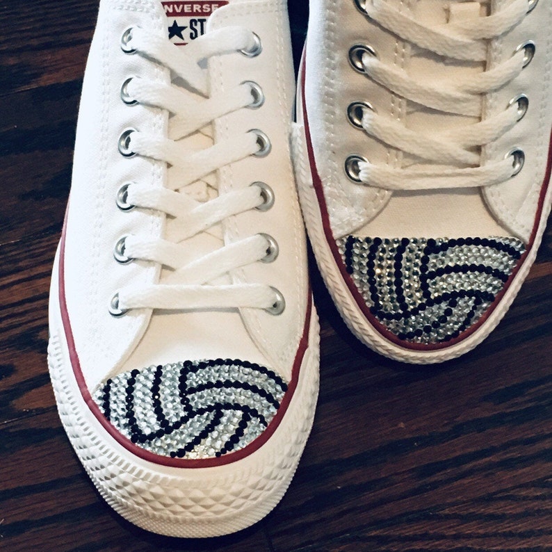 Volleyball Bling Converse Shoes. Women's Custom Converse. Etsy