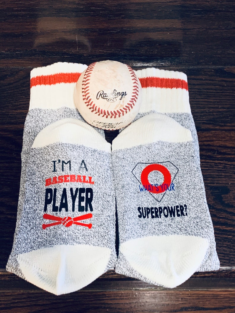 Kid's Baseball Socks. I'm A Baseball Player WHAT'S Etsy