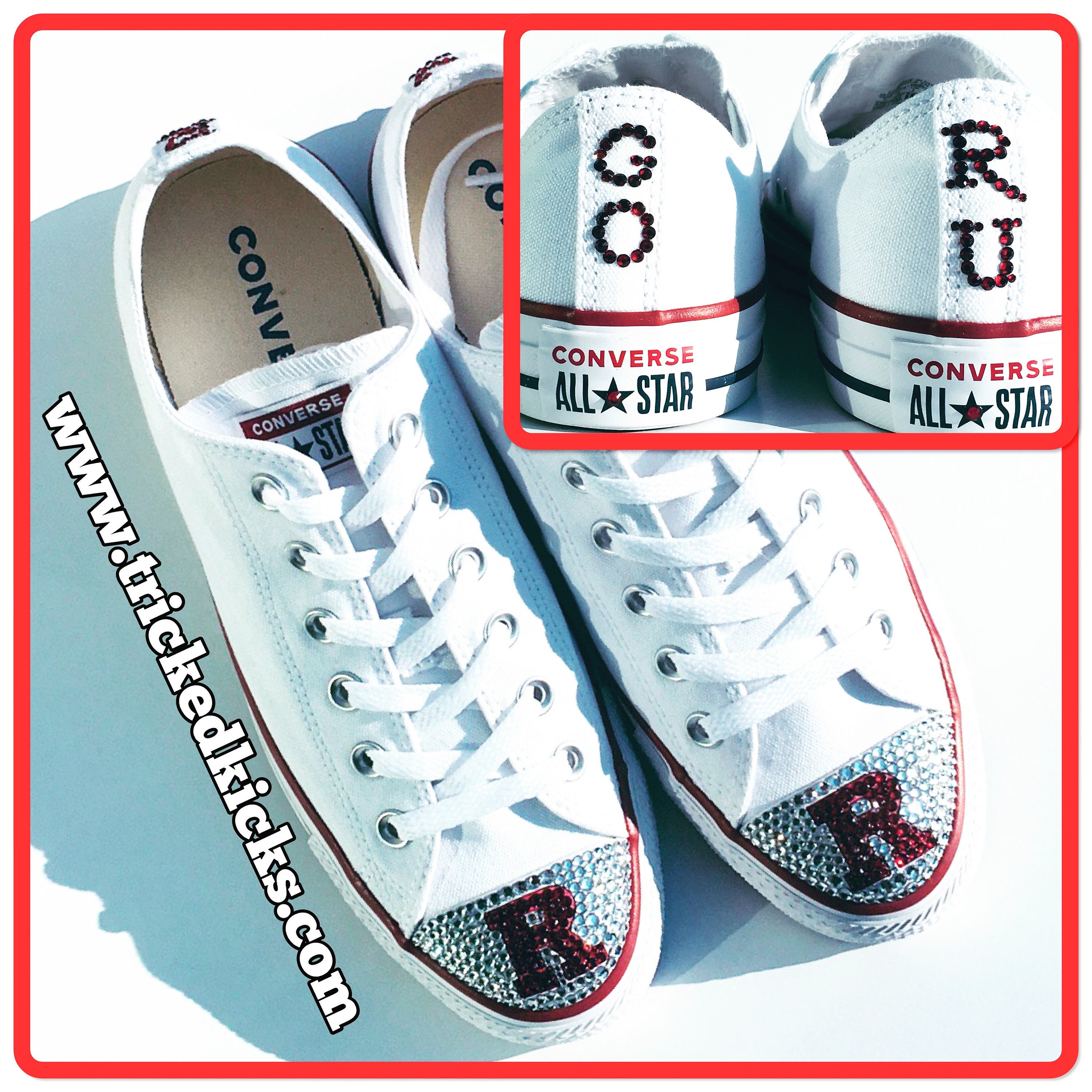 College Logo & University Logo Bling Converse Shoes College Logo & University Logo Bling Converse Shoes