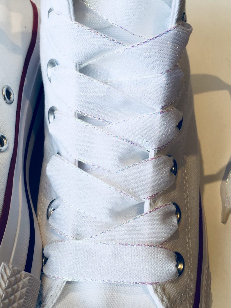 45 inch white flat shoelaces