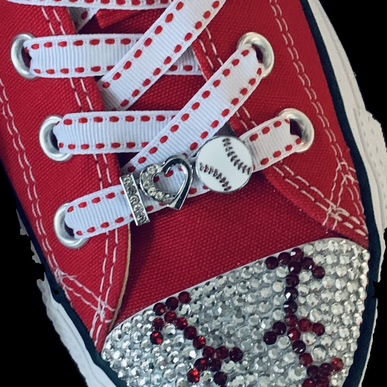 Alphabet Letter Rhinestone Shoelace Charm, Personalize Shoe Jewelry, 8mm Small Shoe Slide Charms Letters, Shoelace Clip, Custom Bridal Shoes image 6