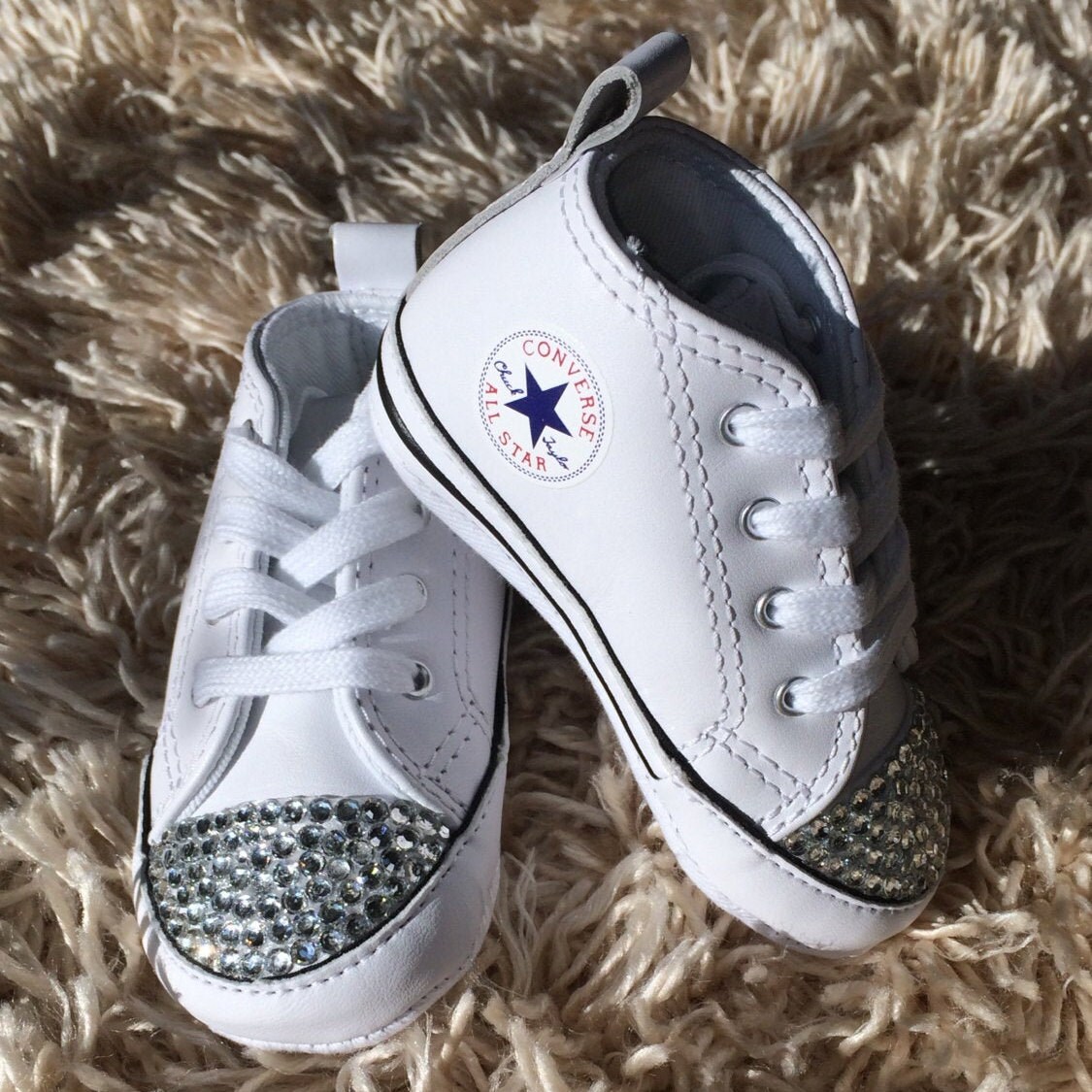Blinged out baby converse sales