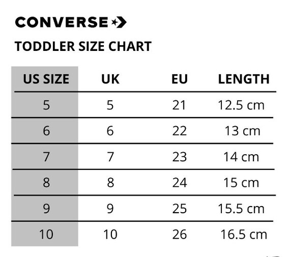 white converse infant size 5