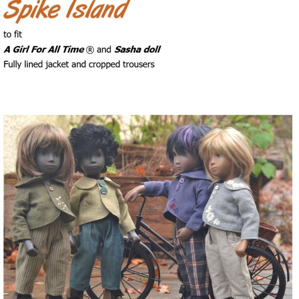 Spike Island - jacket and trouser pattern to fit AGFAT and Sasha