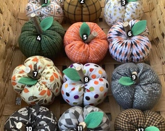 Mini Fabric Pumpkins