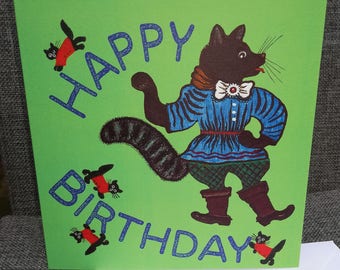 Carte De Joyeux Anniversaire Carte Peinte A La Main Carte Etsy Carte De Joyeux Anniversaire Carte Peinte A La Main Carte Etsy