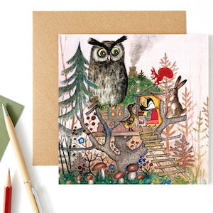 Kapelki Art. Pie et famille d'animaux des bois, illustration de Yuri Vasnetsov