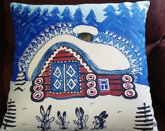 Cabin pillows | Etsy Stay Wild Plaid Moose Pillow Cover