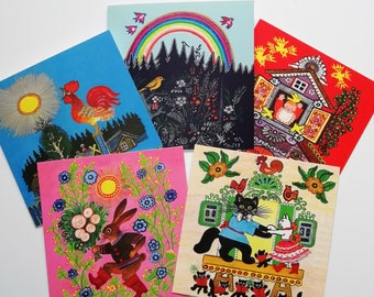 Your choice of 5 / 10 cards - Pack of blank art cards - Greeting card bundle - Blank Birthday card pack - Mix greeting cards - Unusual cards