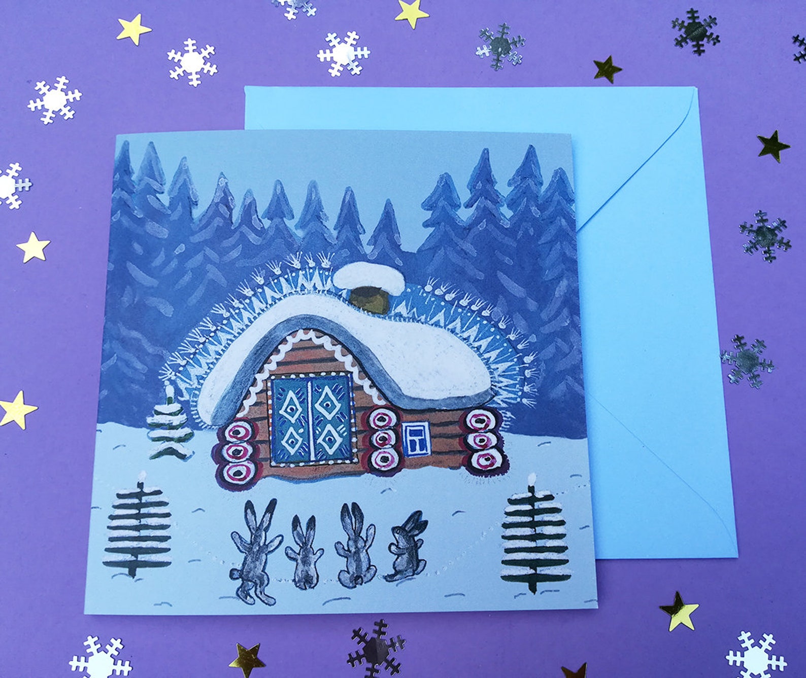 Christmas Card Bundle Christmas Art Cards Multi Buy Folk Art Etsy UK