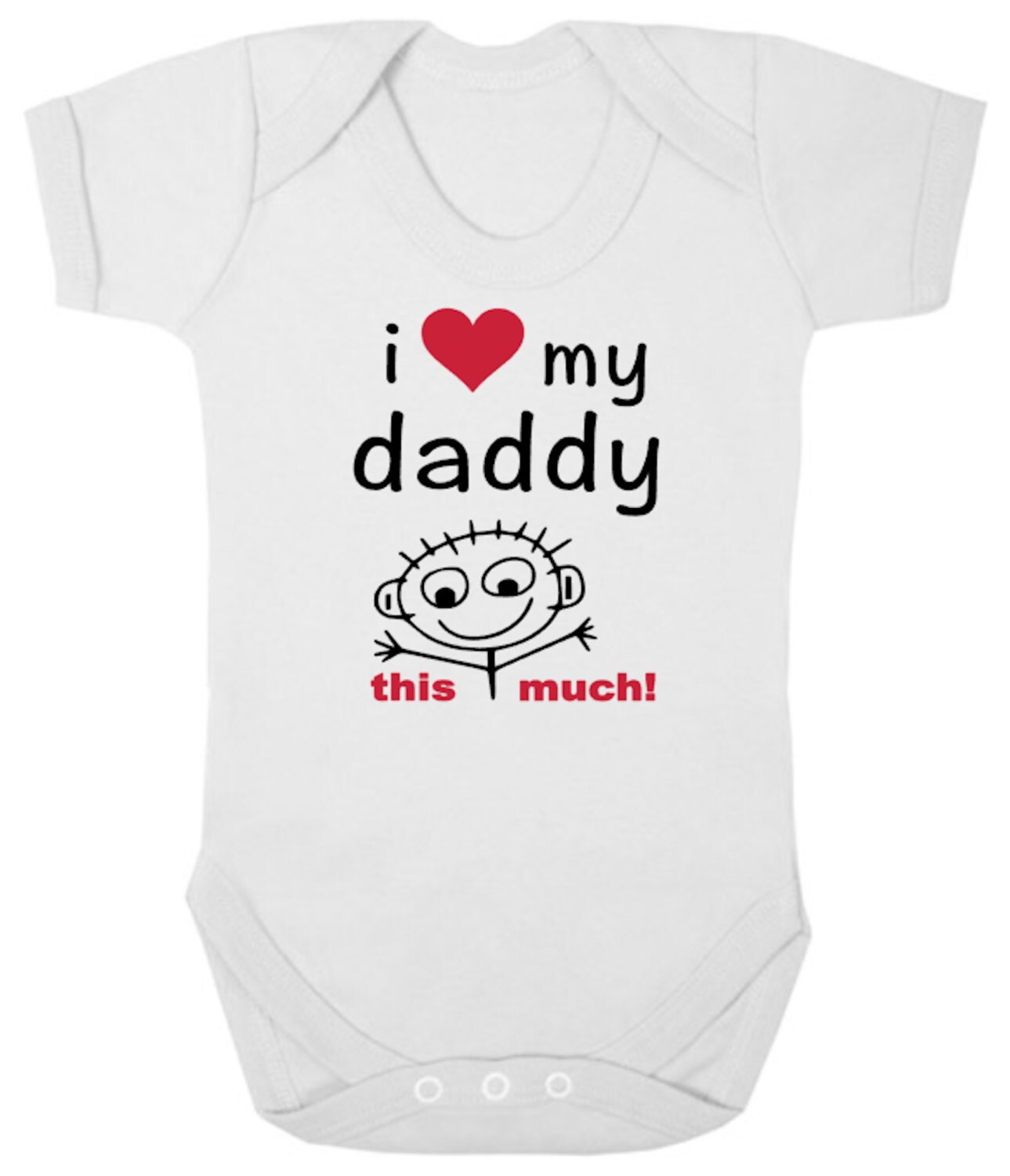 I LOVE My DADDY This Much New Bodysuit/Baby Grow Sleep Etsy