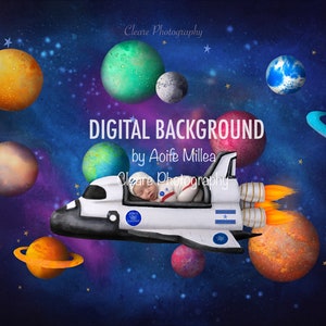space shuttle newborn digital backdrop