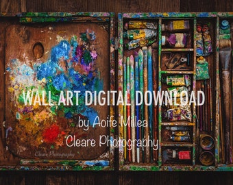 The Old Artists Box digital download wall art