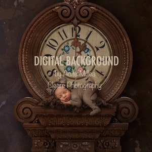 hickory hickory dock clock newborn digital backdrop
