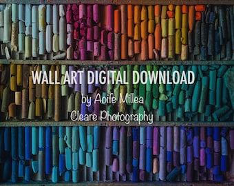 box of 1900s artists pastels digital download wall art
