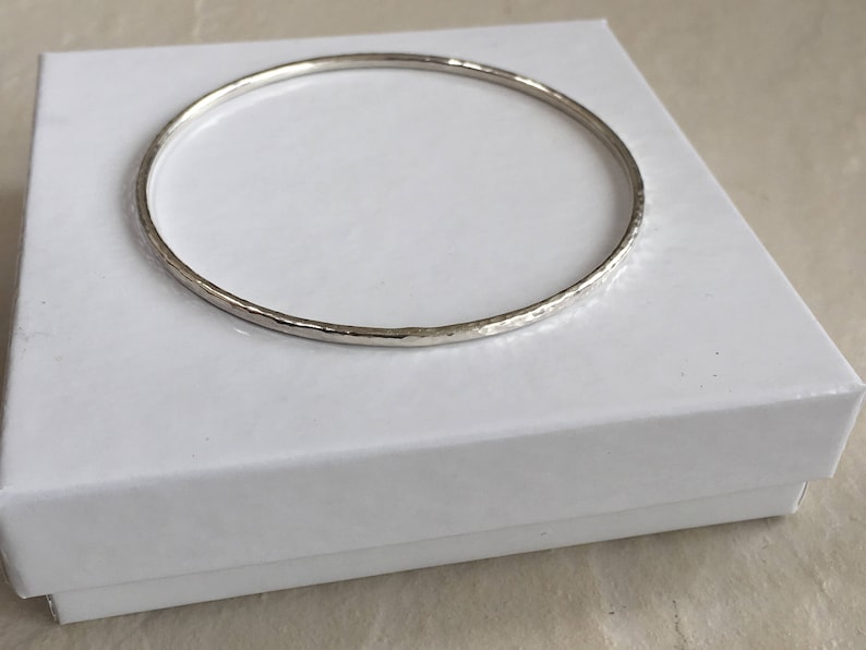 Handmade Additional sizes made. 2mm Sturdy Bracelet 925 Sterling Silver Bangle