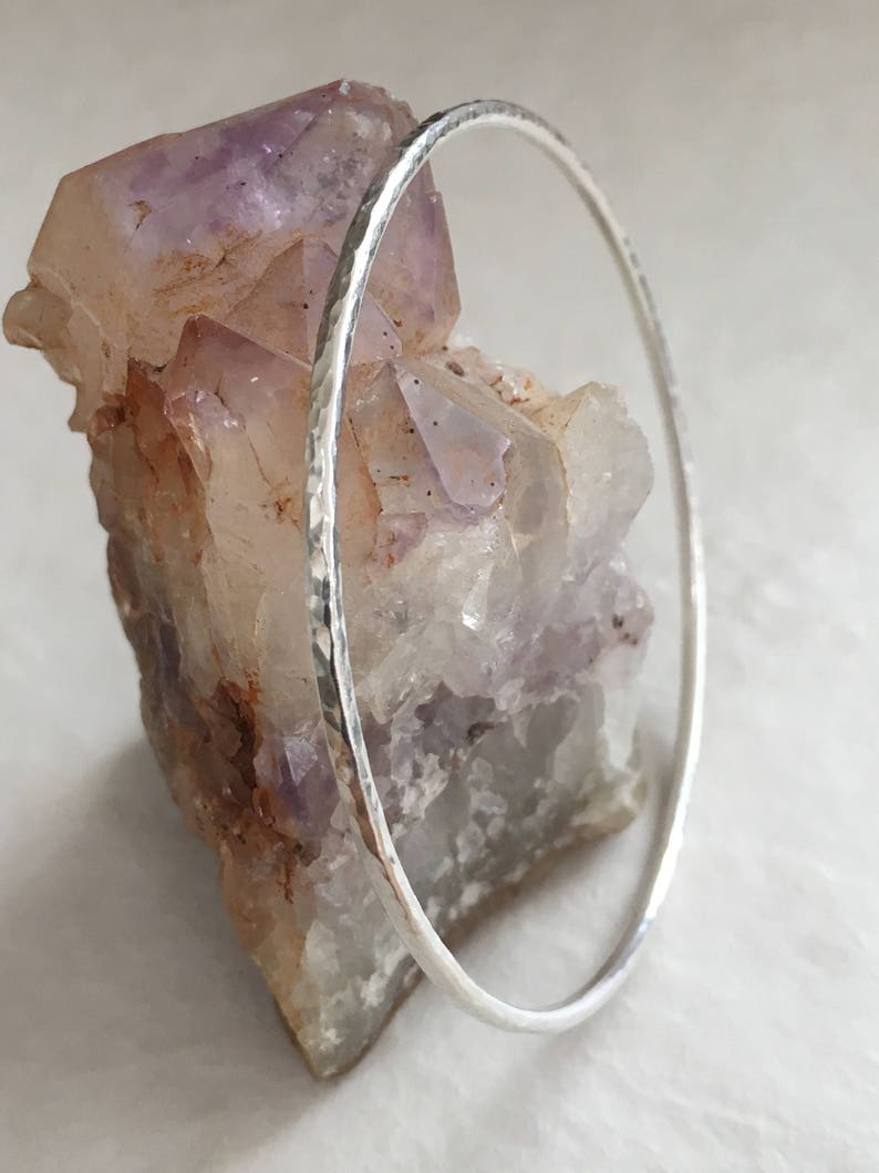 Handmade Additional sizes made. 2mm Sturdy Bracelet 925 Sterling Silver Bangle