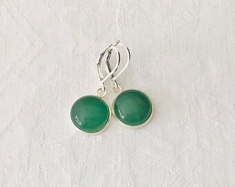 Boucles d'oreilles aventurine