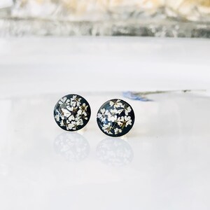 queen annes lace stud earrrings, stud earrings, Stainless Steel earrings,, real flower earrings image 4