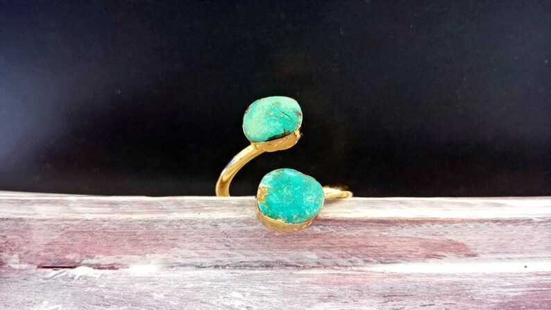 Turquoisering,gold ring,turquiose ring gold,turquoise,24k gold, Turquoise Ring