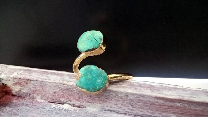 Turquoisering,gold ring,turquiose ring gold,turquoise,24k gold, Turquoise Ring
