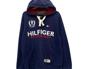 Vintage Tommy Hilfiger Hoodie Sweatshirt Size Medium