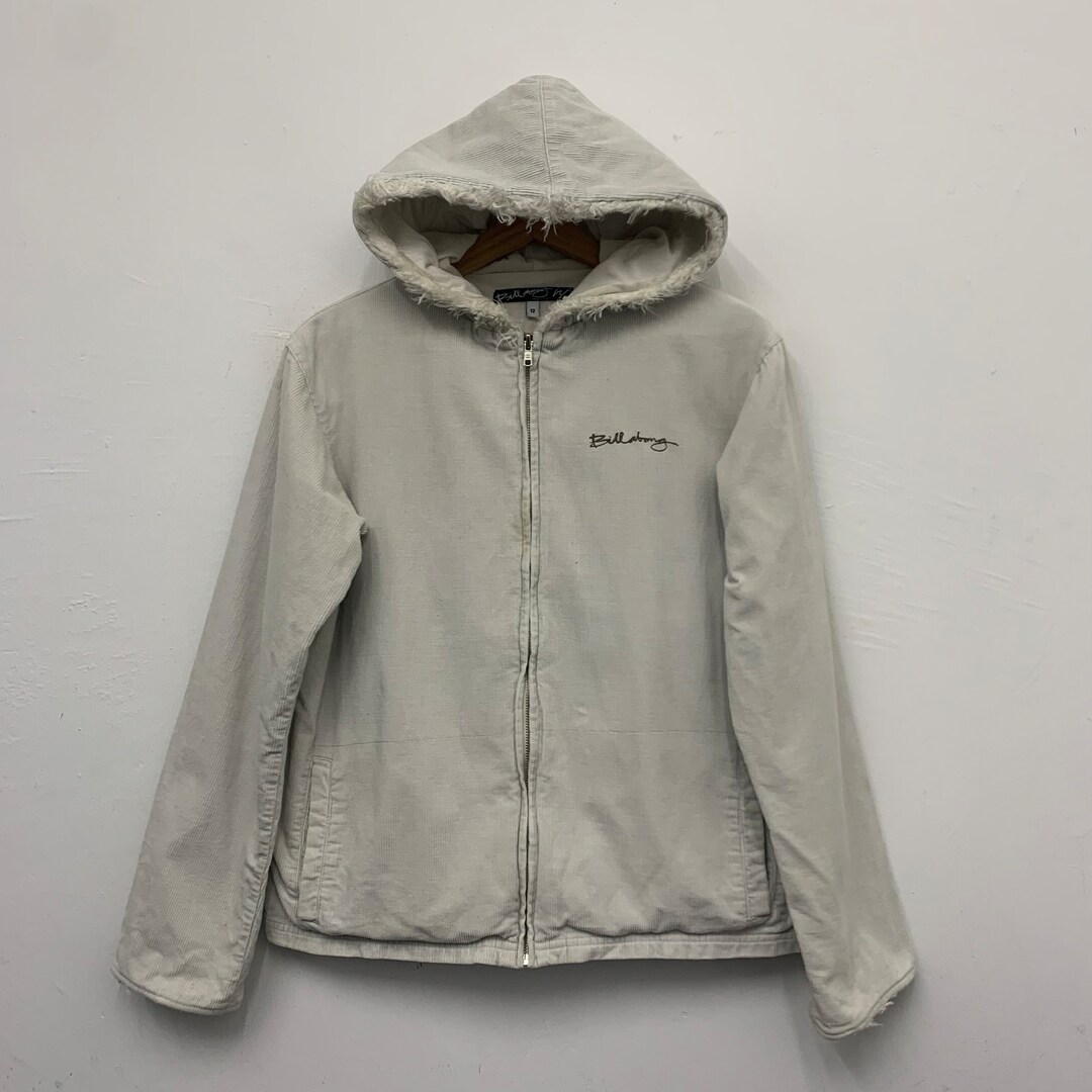 Vintage Billabong Hooded Corduroy Jacket Womens Size Small/medium Etsy