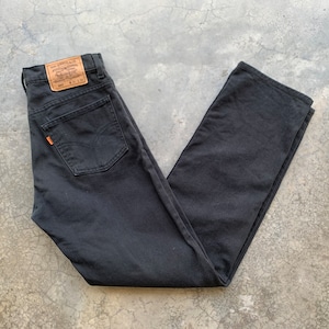 Vintage Levis 607 Super Black Denim Jeans Größe W30x31
