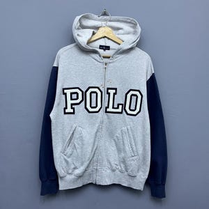 Vintage 90s Polo Hoodie - Etsy