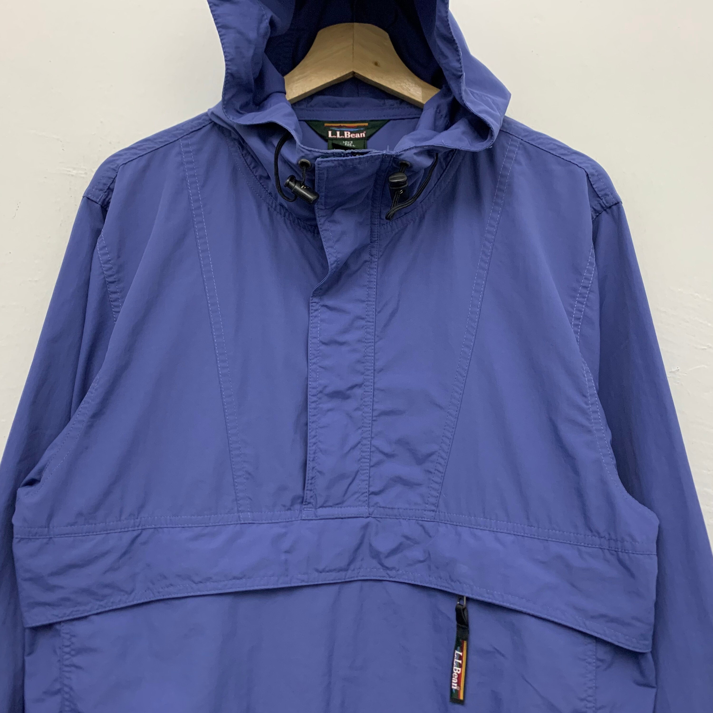 Vintage LL Bean Packable Half Zip Windbreaker Size Medium Etsy