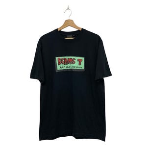 Beams Japan T-Shirt - BEAMS T Art For Everyday Black Tshirt Size Medium