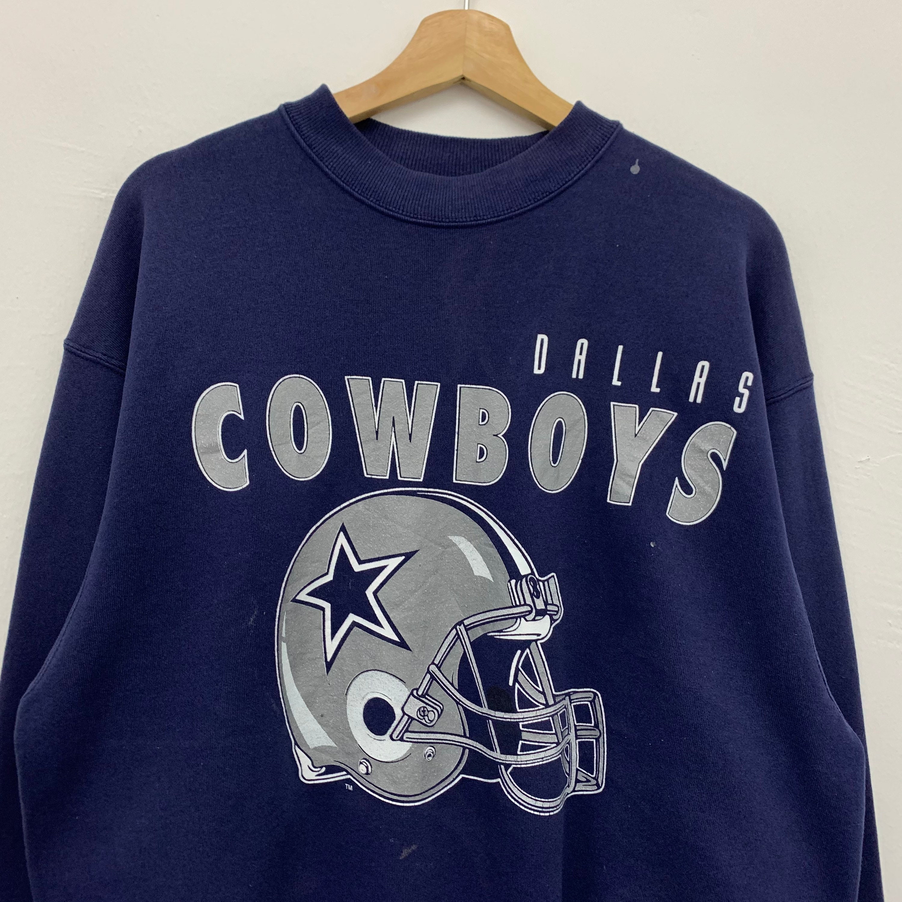 Distressed Vintage Dallas Cowboys NFL Crewneck Sweatshirt Size | Etsy