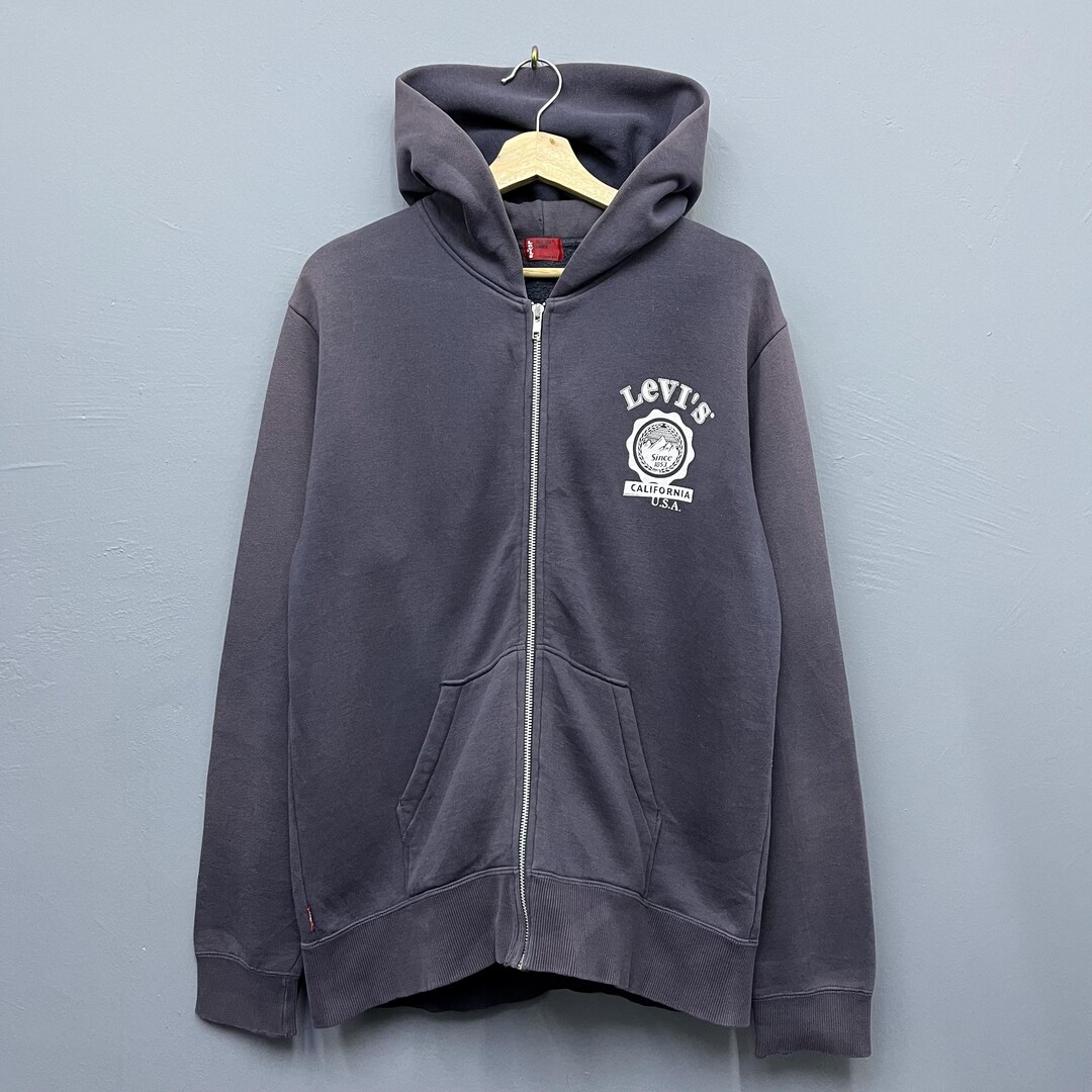 Vintage Y2K Levis Full Zip Hoodie Size L Levi
