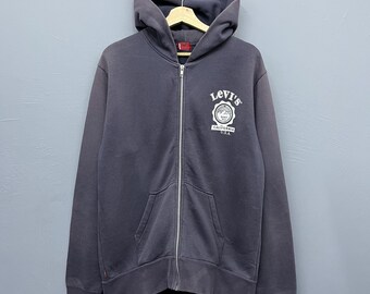 Vintage Y2K Levis Full Zip Hoodie Size L Levi’s California Red Tab