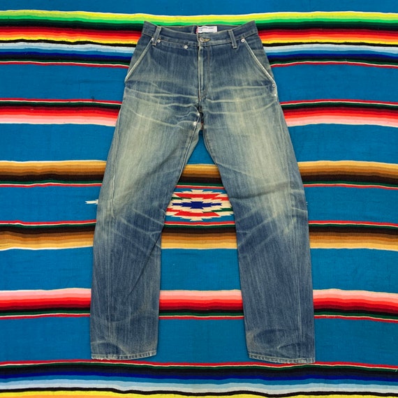 Distressed Levis Engineered Jeans Talla 28 - Etsy México