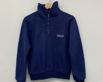 Vintage Patagonia Kids Youth Half Zip Sweatshirt Size Medium Kids