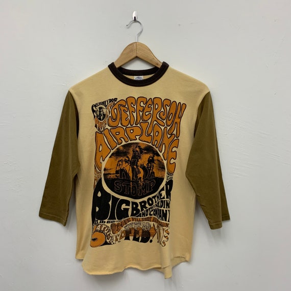 Jefferson Airplane 3rd Quarter Raglan Band Tees -