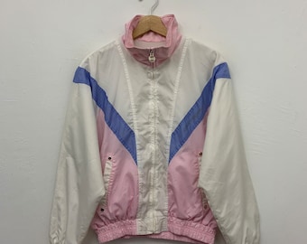 Courreges Jacket Vintage Courreges Paris Sport Futur Colourblock Windbreaker Jacket Size Medium