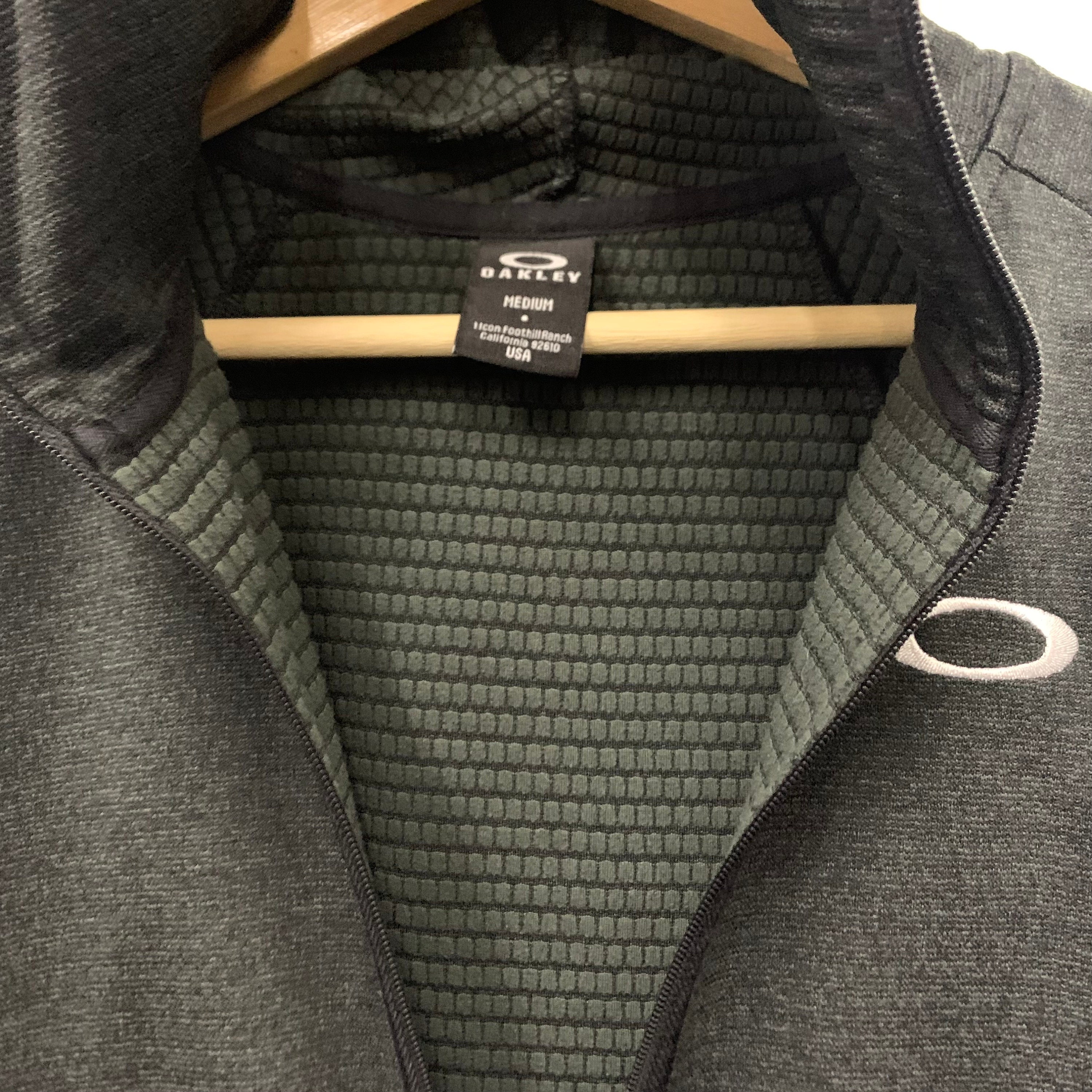 Vintage Y2K Oakley Thermal Waffle Lined Type 01 Full Zip Hoodie 