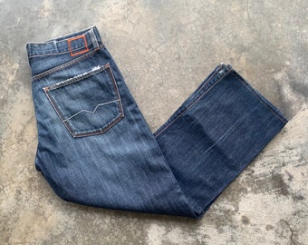 Vaqueros vintage Hugo Boss Y2K de corte regular, talla 33 x 28, ropa de calle