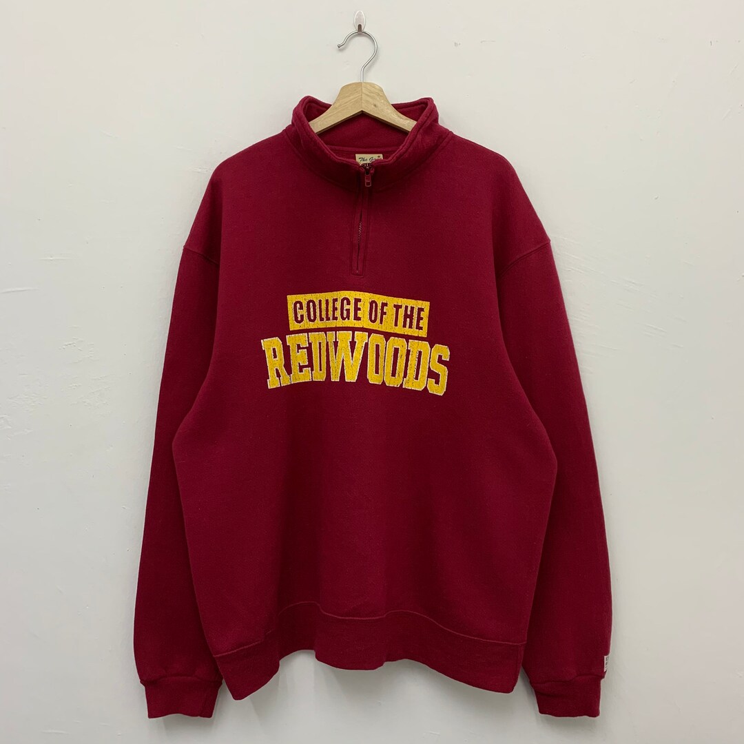 Vintage Y2K College Of The Redwoods By The Game Half Zip Sweatshirt