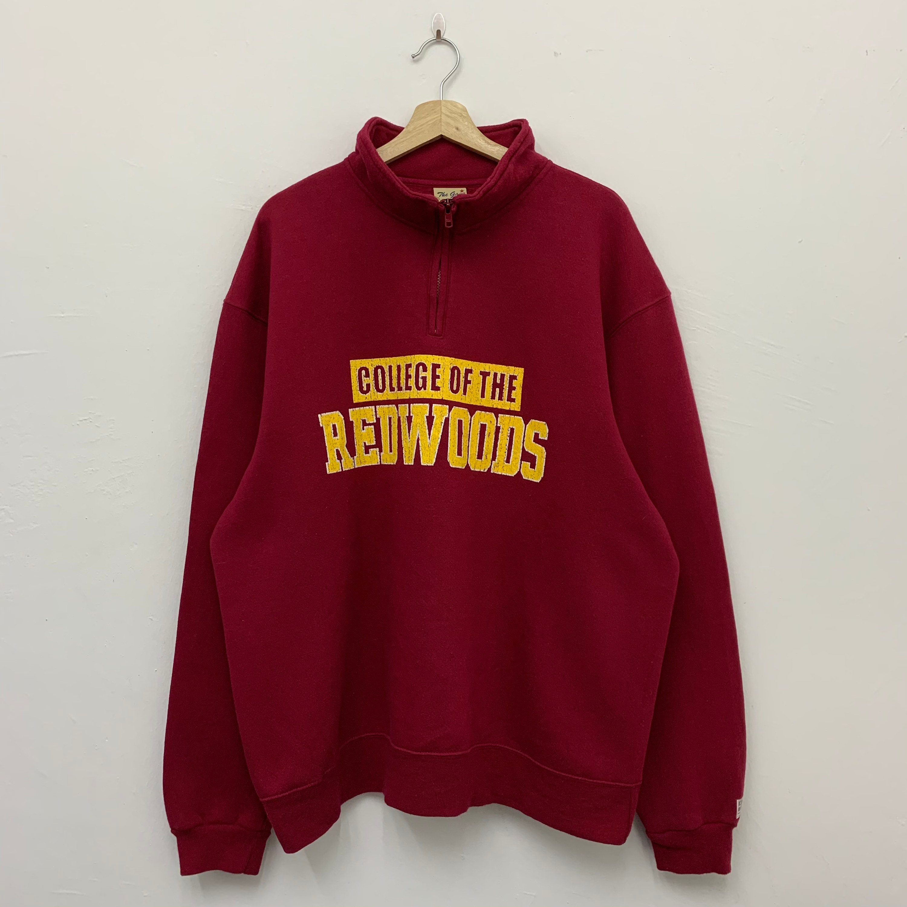 Vintage Y2K College Of The Redwoods By The Game Half Zip Sweatshirt