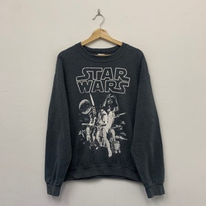 Vintage Star Wars Lucas Film Movie Crewneck Sweatshirt Size Medium Star Wars Sweater