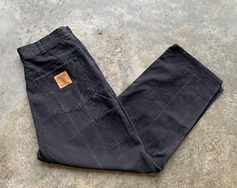 Vintage 80s/90s Big Mac Work Pants Mens 36x32 Navy Blue Denim