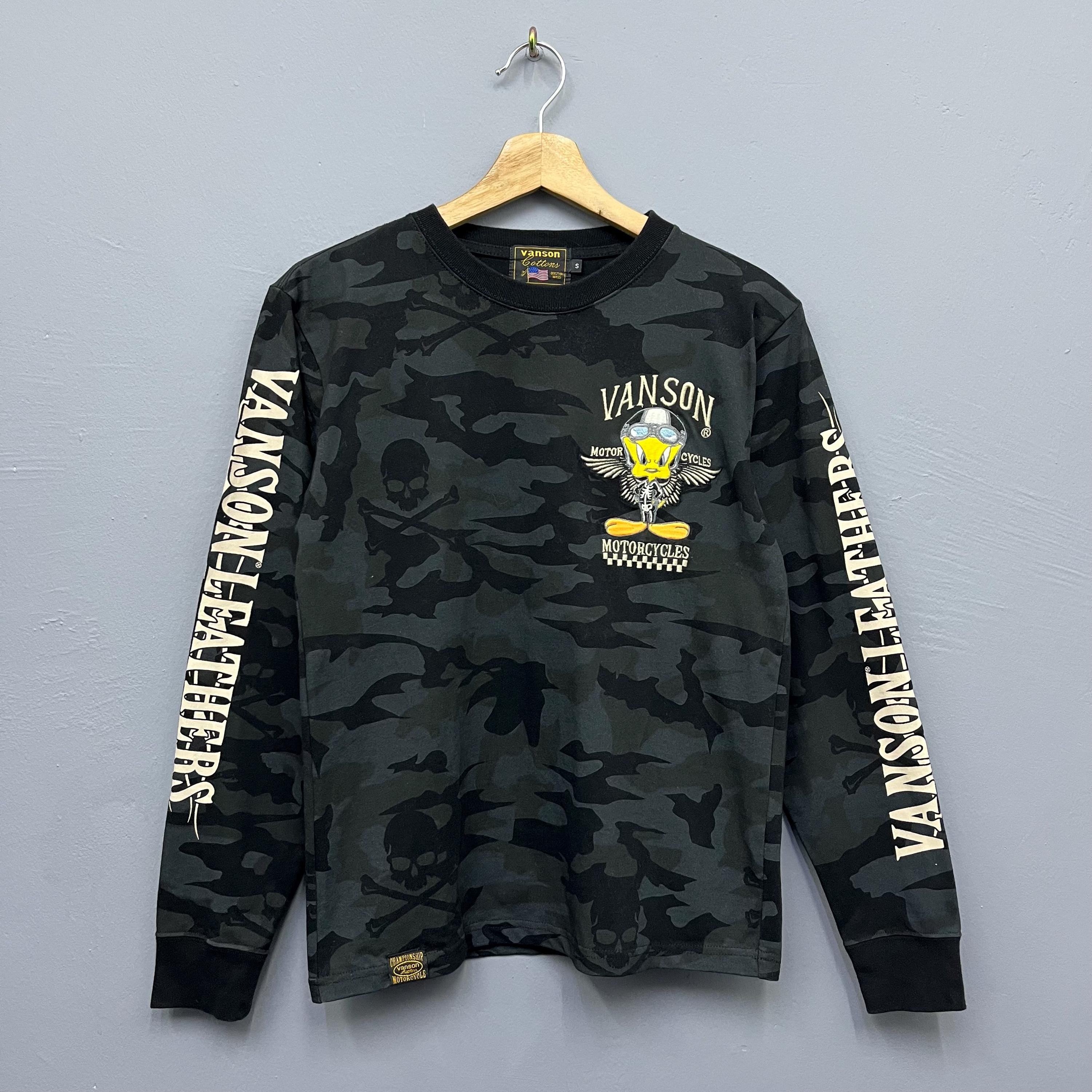 Vanson Leathers X Looney Tunes Long Sleeve T-shirt Size S 