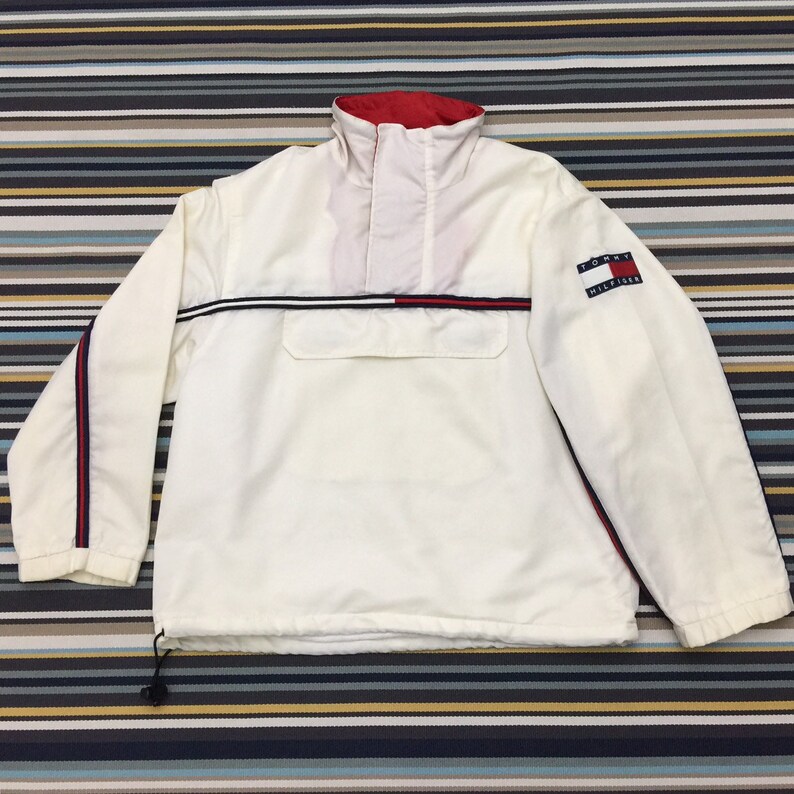 tommy hilfiger windbreaker mens vintage