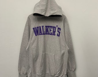 Vintage 80er Jahre Champion Reverse Weave Made in USA Walker’s Sweat Parka Hoodie Size L