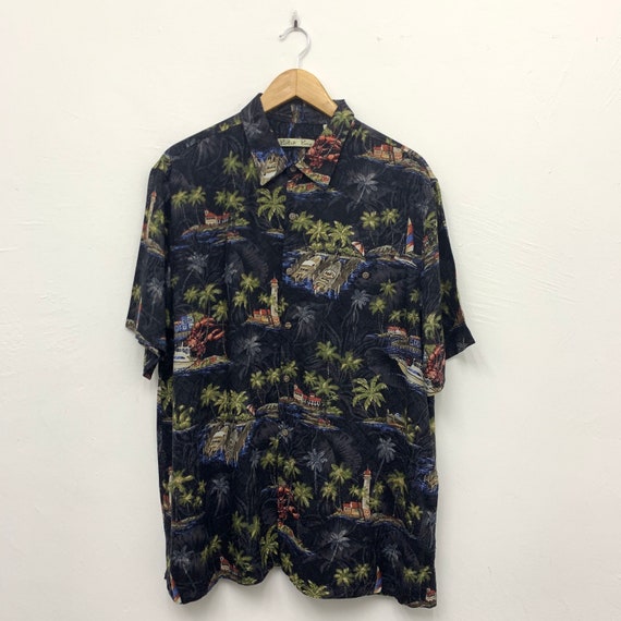 Batik Bay Rayon Hawaiian Aloha Shirt XL 