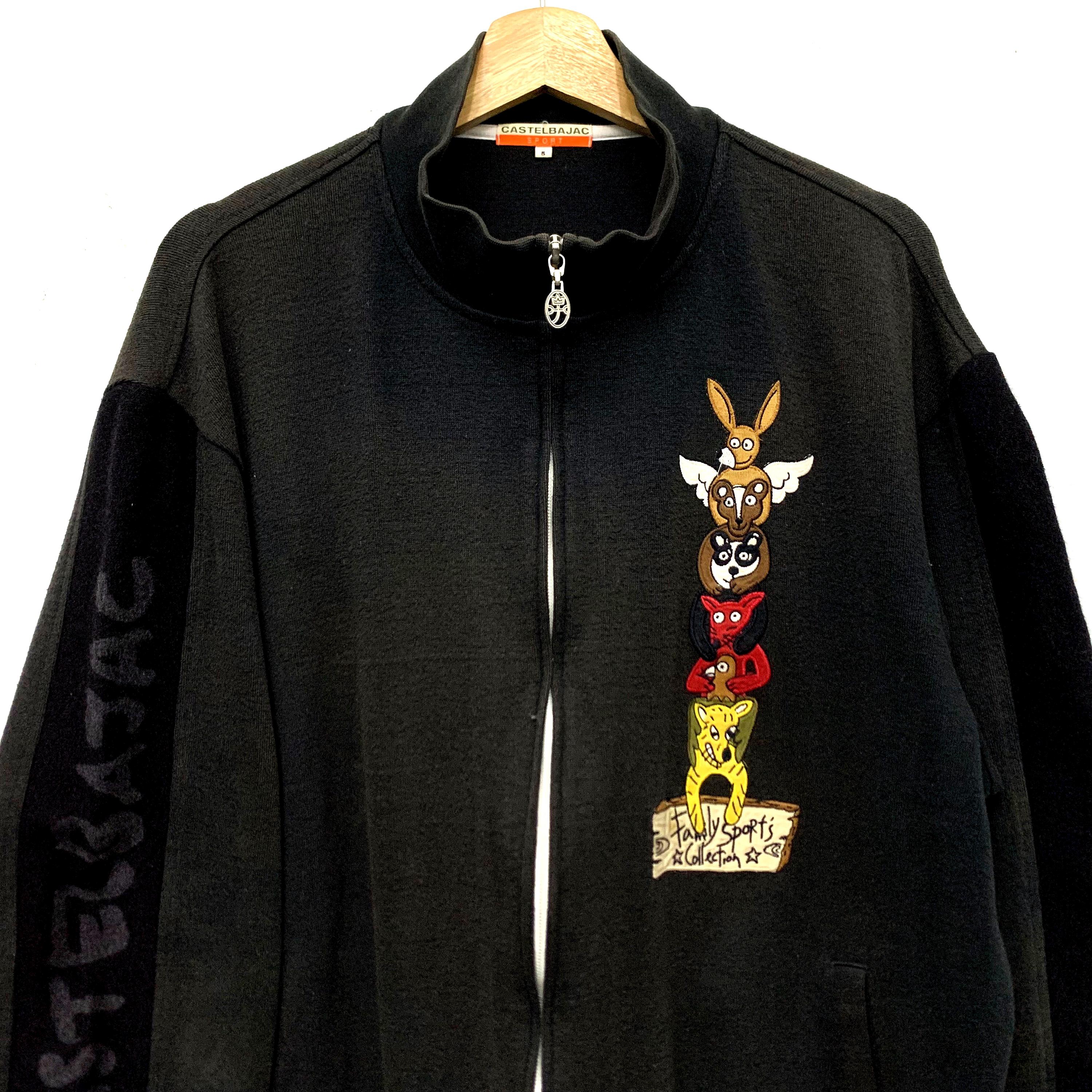Castelbajac sport Made in Italy 90s Different material switching 