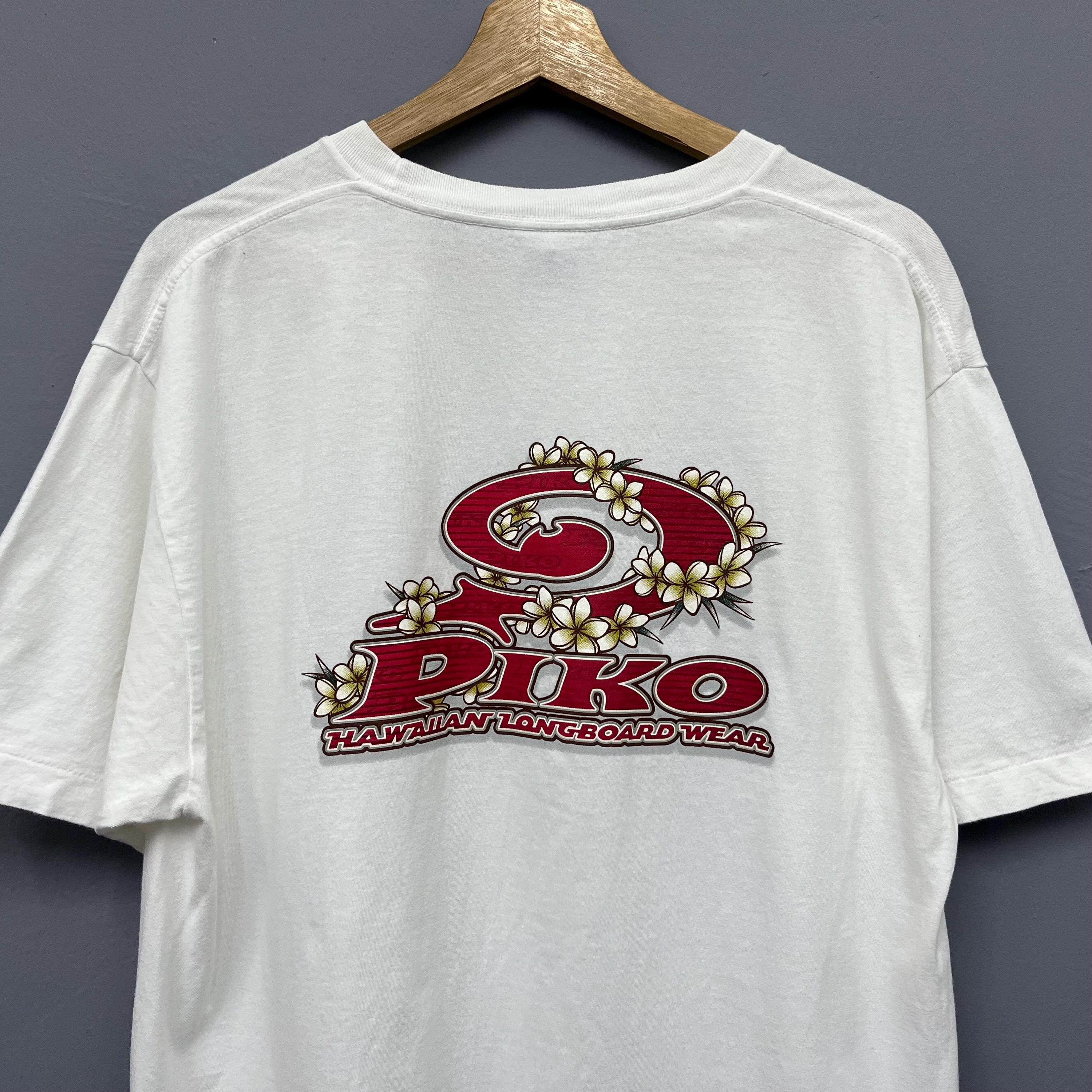 Vintage Y2K Piko Hawaiian Longboard Wear Surfing T-shirt Size